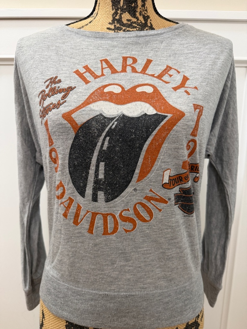 Harley-Davidson & Rolling Stones collab Long Sleeve Graphic Tee
